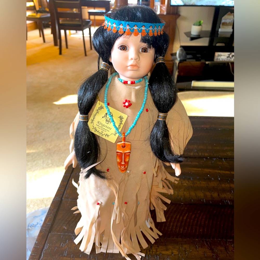 Kingstate the Dollcrafter Indian Native American Porcelain Doll